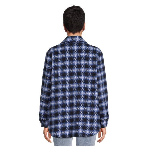 TIME and TRU Buttoned Down Jacket/Shirt SHACKET Size XL 16-18 Womens Woven New - Picture 4 of 9